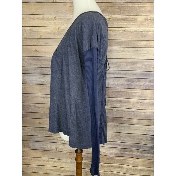 Splendid Medium Hi Lo Blouse Tie Back Detail - Picture 4 of 8